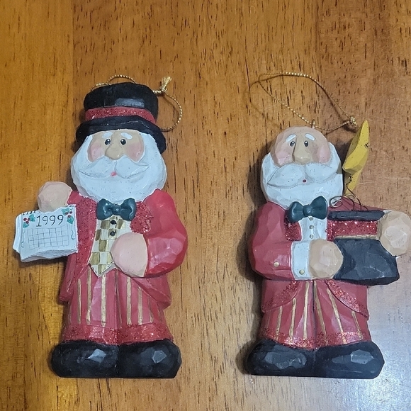 Vintage Santa Claus Ornaments Set - Picture 1 of 4